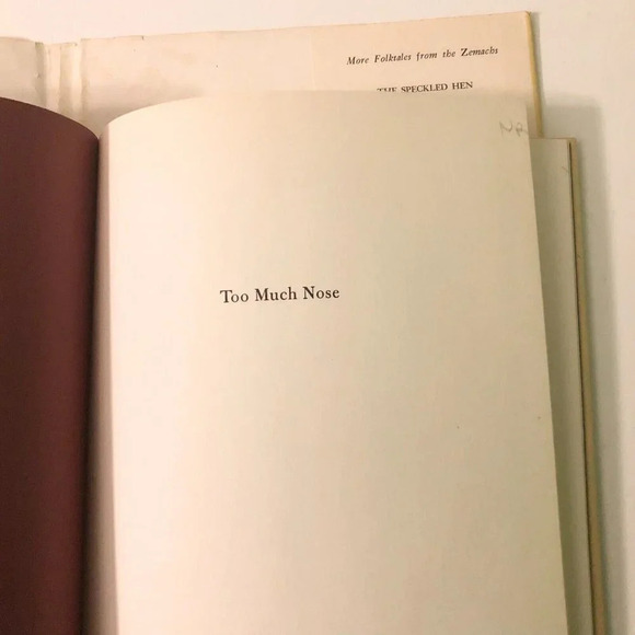 Vintage 1967 Too Much Nose An Italian Tale Harve Zemach Hardcover DJ - Picture 12 of 16